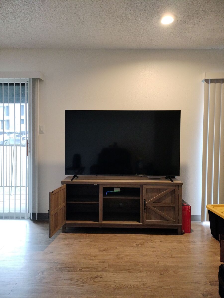 Entertainment Center with 65" 4K Ultra HD TV