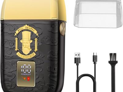 NEW Professional Foil Shaver for Men, Double Electric Foil Trimmer, Cordless Bald Head Precision Trimmer