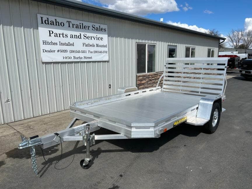 2026 Aluma 7712H 77'x11' 10' Single Axle Aluminum Utility Trailer