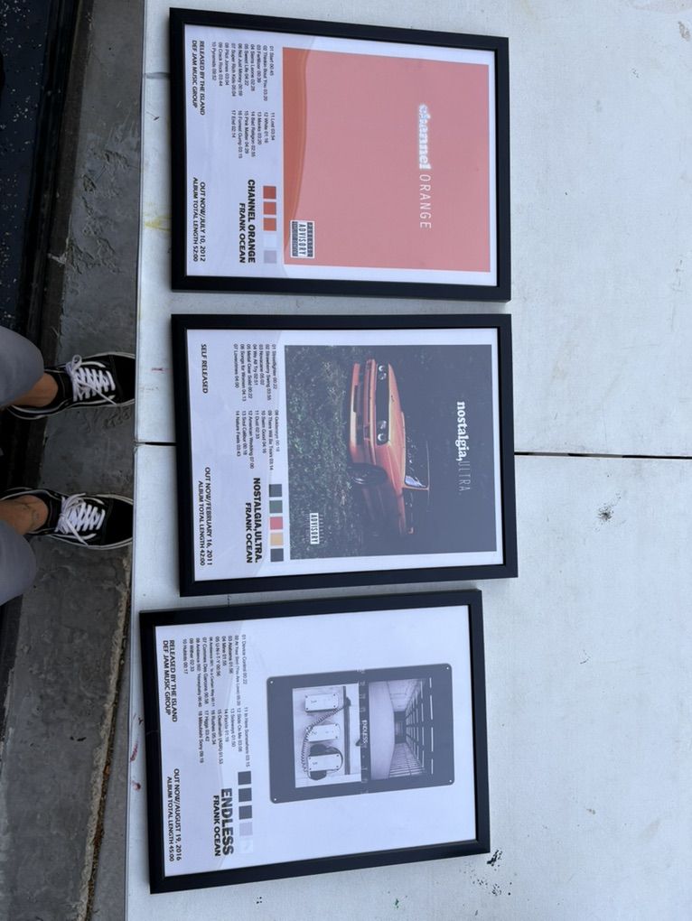 Frank Ocean Album Posters Framed