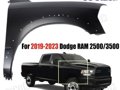 New Front Fender RH Primed For 2019-2024 Ram 2500/3500 Primed Steel