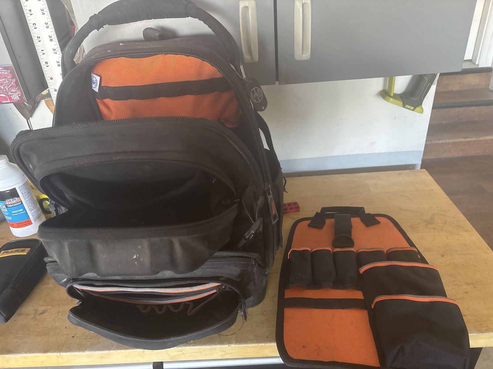 Klein Tools 55421BP-14 Tradesman Pro Tool Bag Backpack w/ Removable Tool Caddy