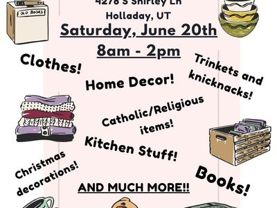 Estate Yard Sale in Holladay, Utah 6/20 8:00am-2:00pm