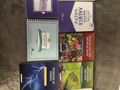 The Good and the Beautiful Homeschool Curriculum Lot - Math 4, Language Arts Level 4, Science Units, Variety of Books
