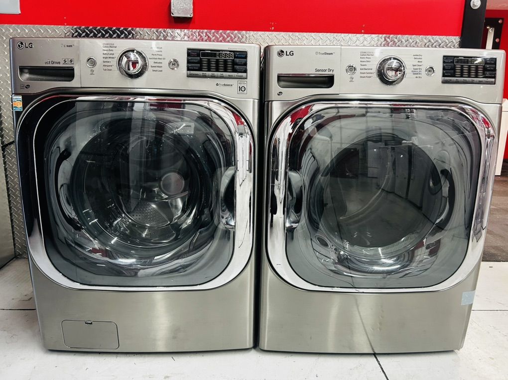 Lg Steam Mega Capacity Electric Front Load Set