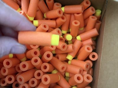 Case of Thousands of Nerf Darts Bullets