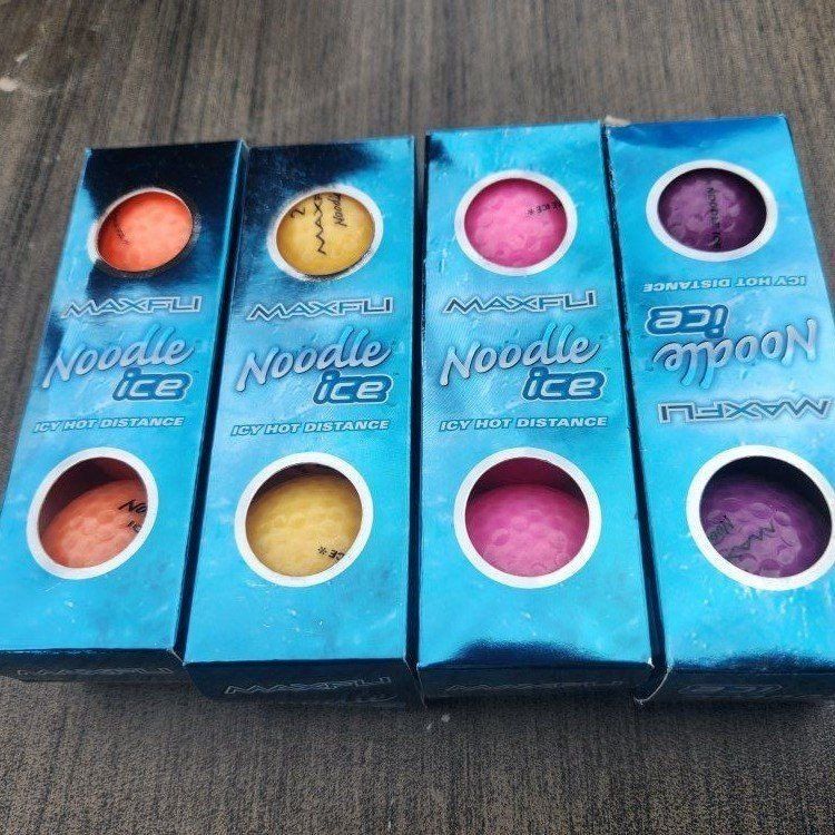 NIB Noodle Ice gof balls assorted colors, 12 count.