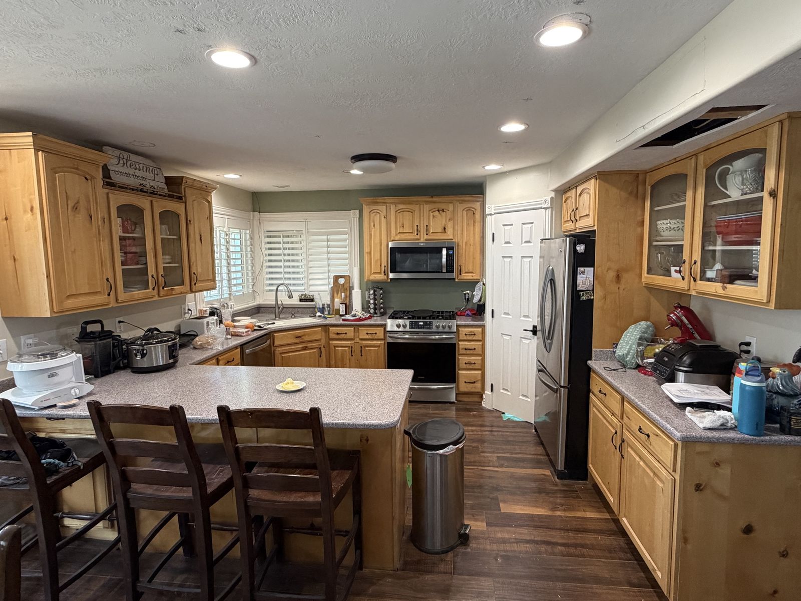 Solid Hickory Cabinets for sale
