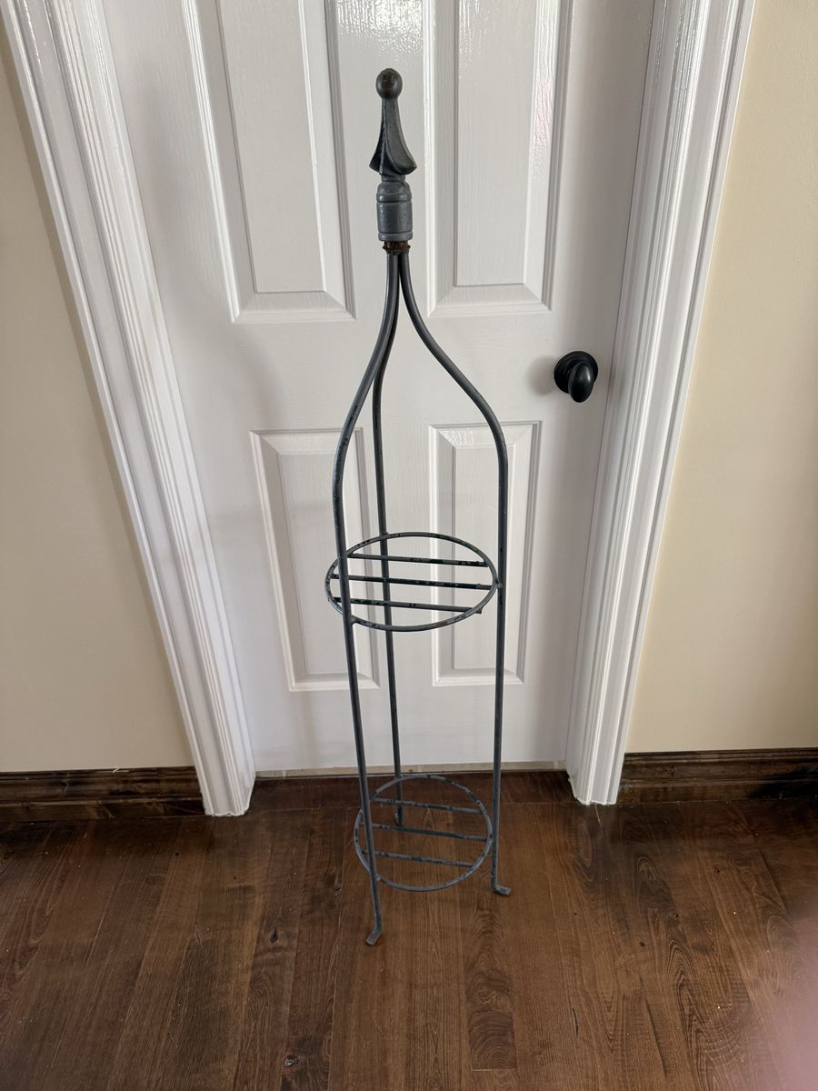 Tall tiered metal plant stand 54” T X 10” W