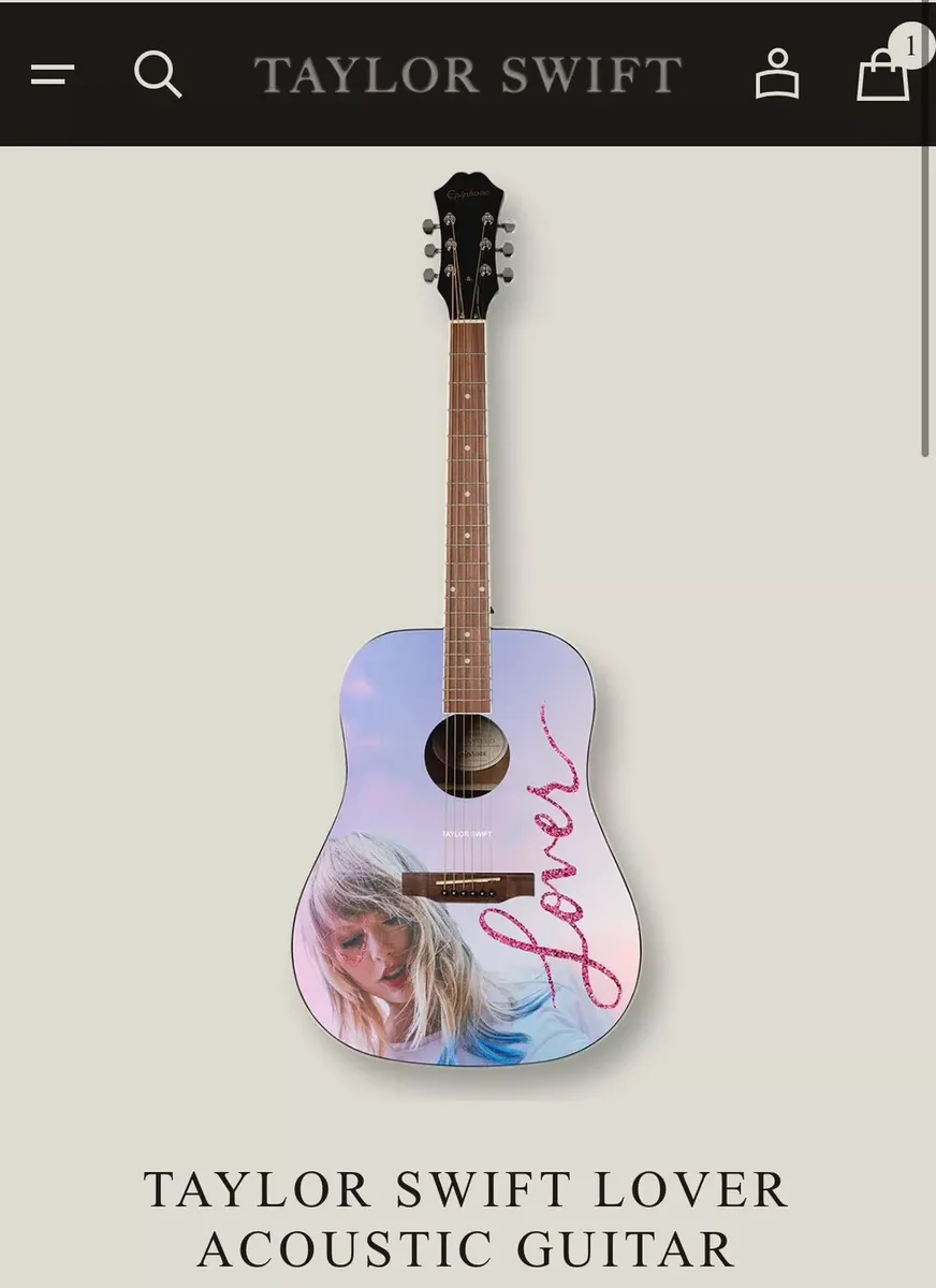 NEW OFFICIAL Taylor Swift LOVER Album Epiphone Acoustic Guitar INDIVIDUALLY NUMBERED