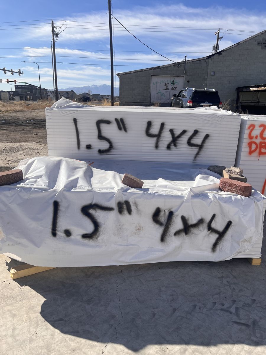 4x4 1.5 Polyiso Rigid Foam Insulation