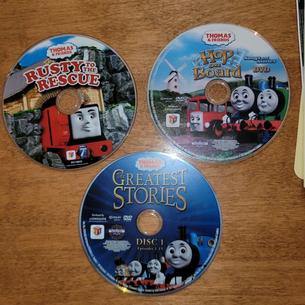 Thomas n Friends Train Lot (3) DVDs - no cases