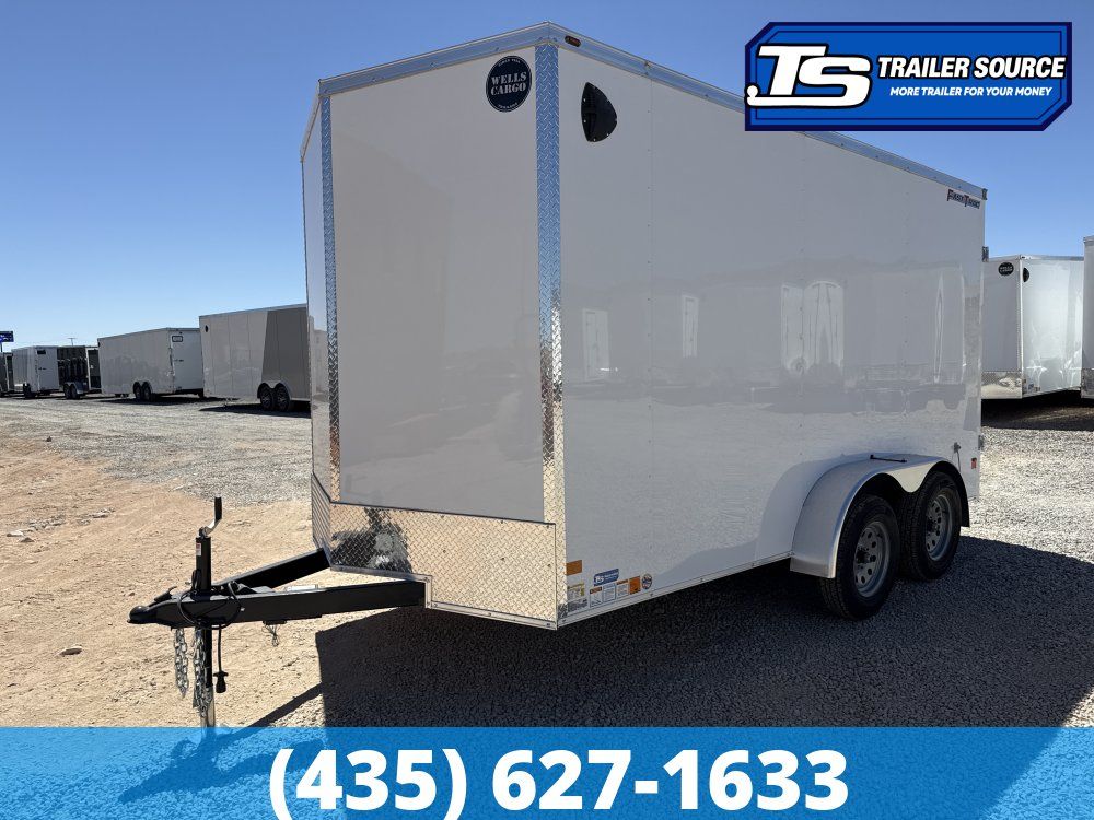 7x14 Wells Cargo FastTrac Enclosed Cargo Trailer - 7'0" Interior - 7K GVWR - Barn Doors