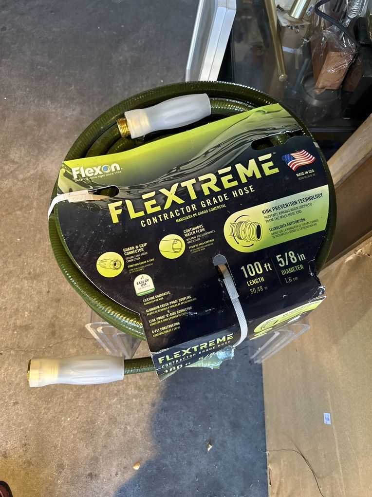 Flexon 5/8x 100 Ft. Contrator Grade Hose USA Made