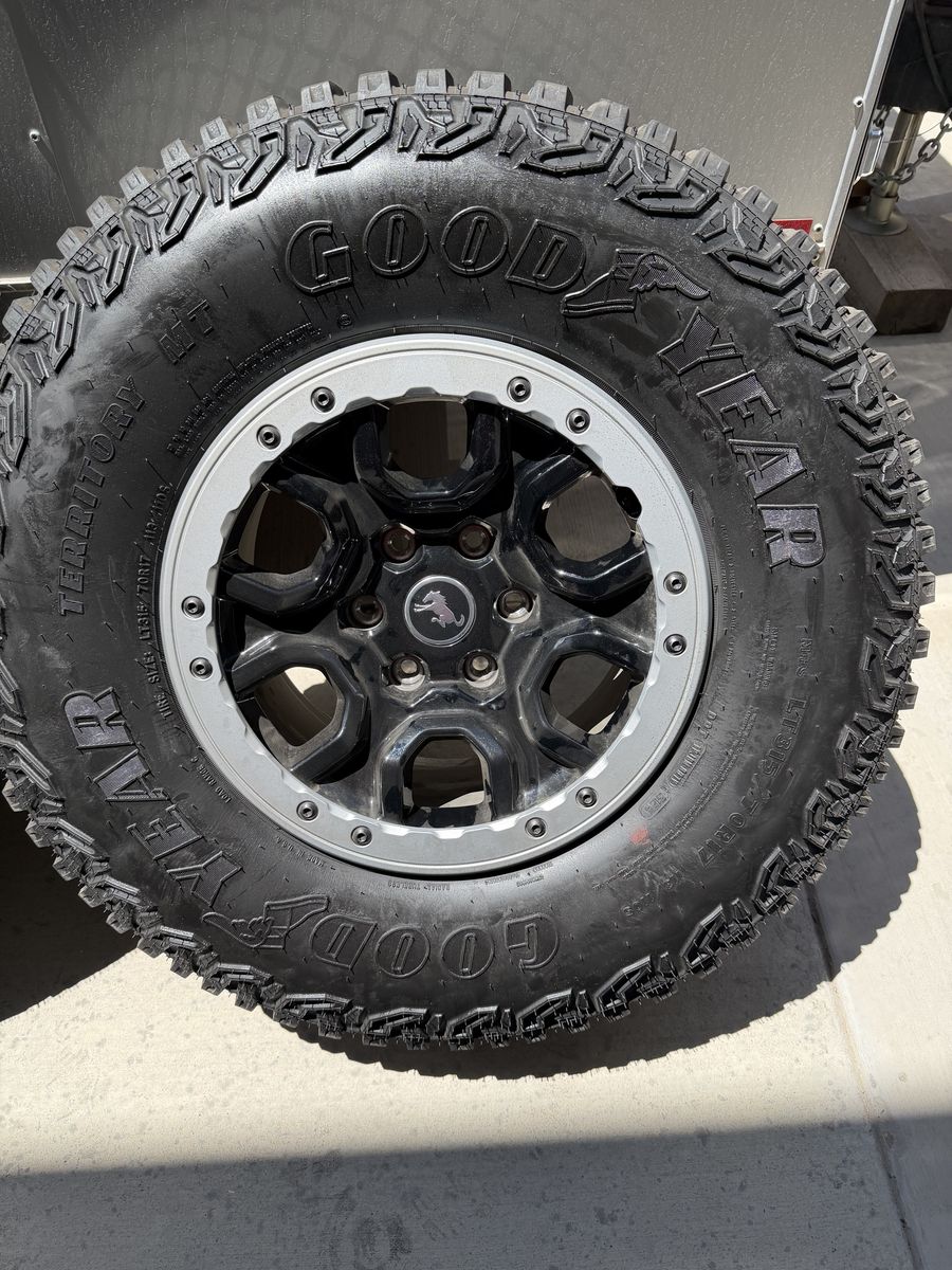 Goodyear 315/70R17 tires with bronco wheels