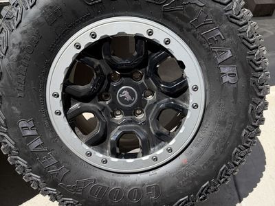 Goodyear 315/70R17 tires with bronco wheels