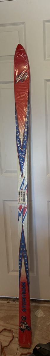 Brand new sealed K-2 stuntman skis. Includes matching padded ski bag.