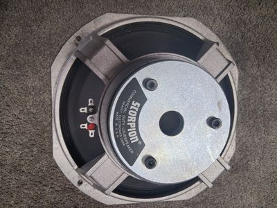 2 Peavey Scorpion 12-in 8 Ohm Speakers Excellent Condition!