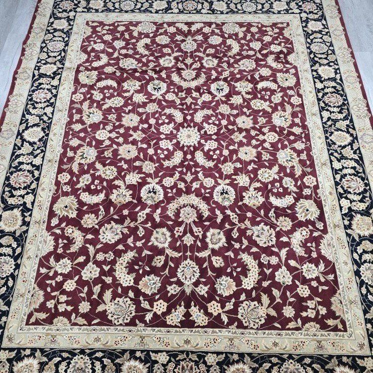 New Handknotted Wool Rug, Persian Style, 8' x 10'