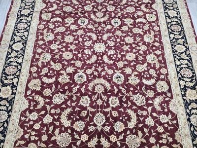 New Handknotted Wool Rug, Persian Style, 8' x 10'