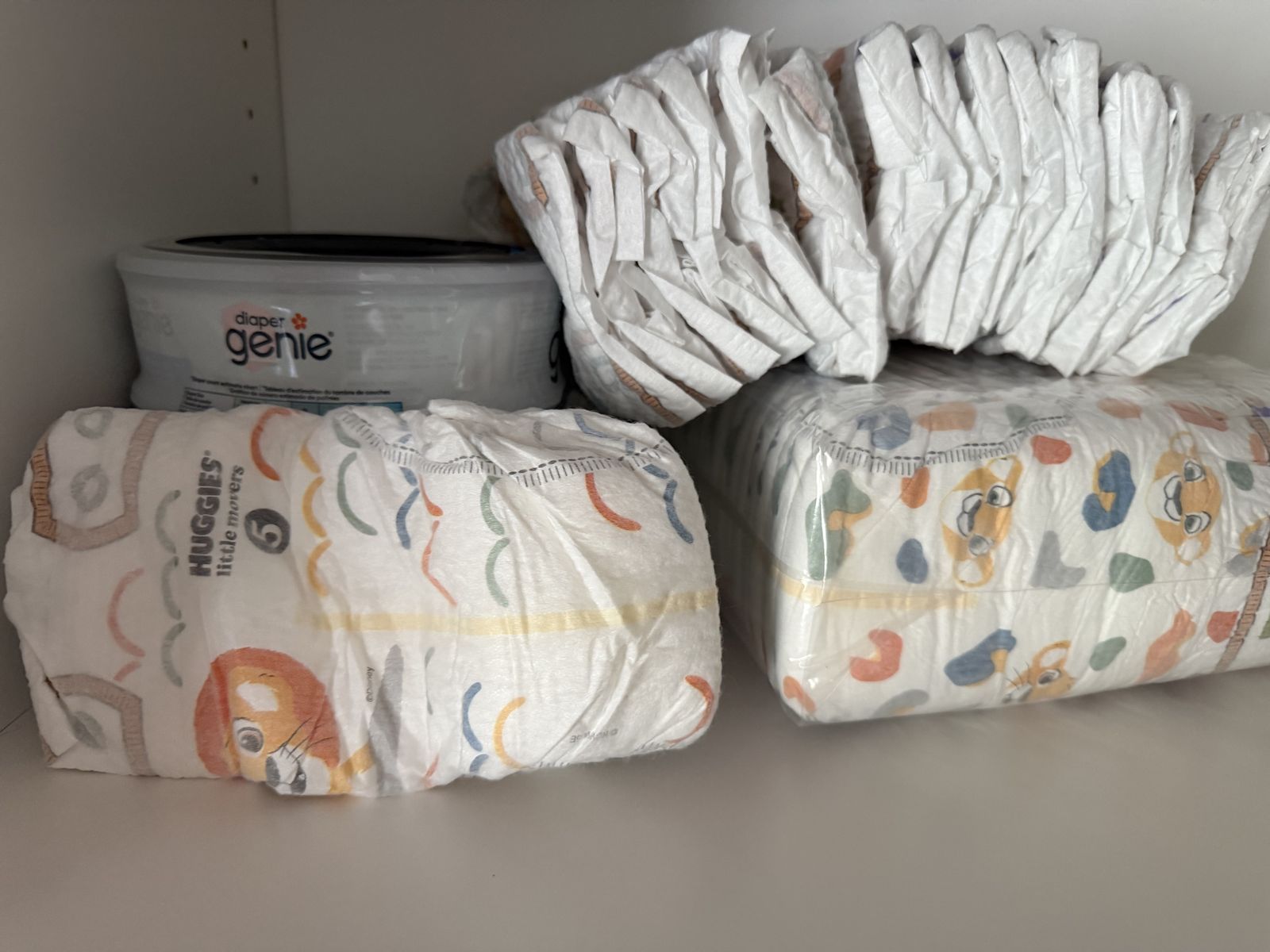 Diapers and diaper genie refills