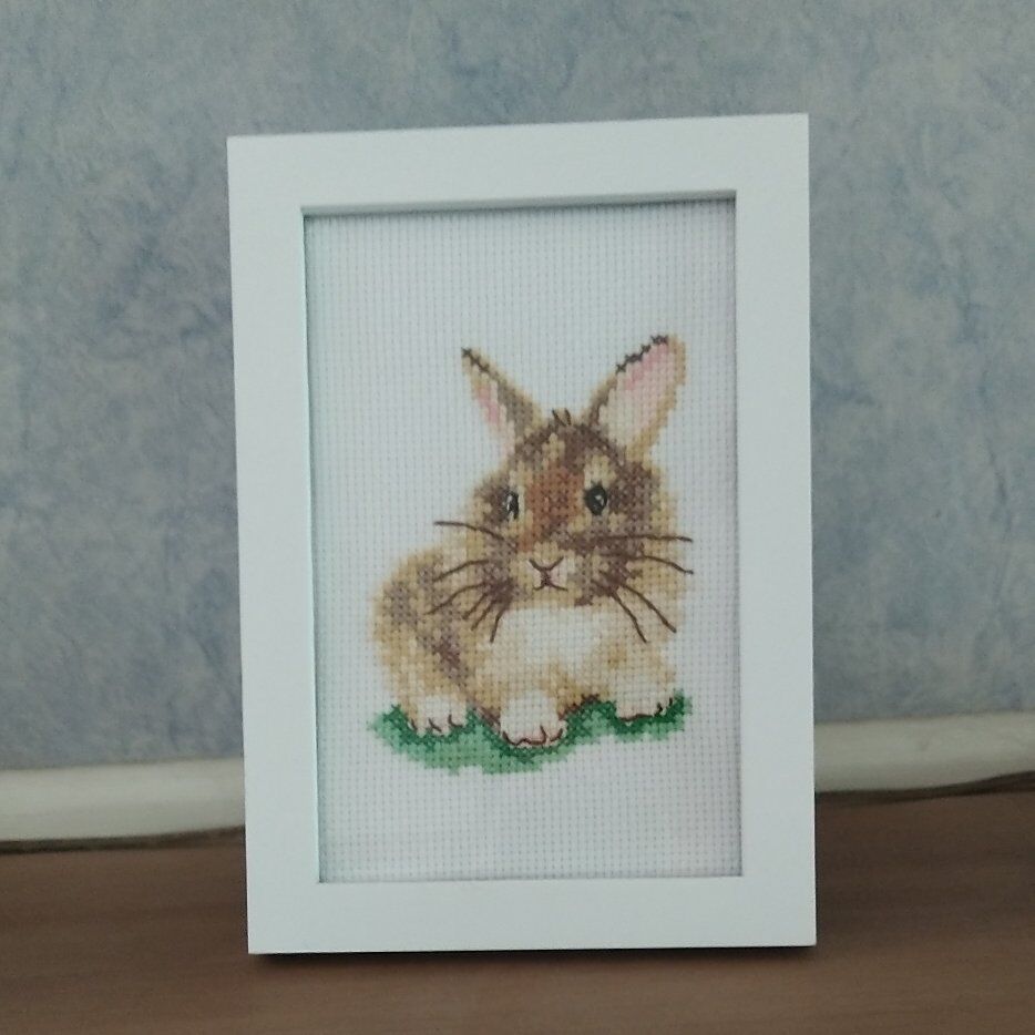 Cross Stitched Rabbit / Bunny