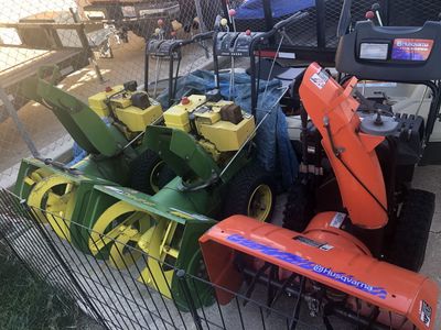3 dual stage Snowblowers or sale, $250