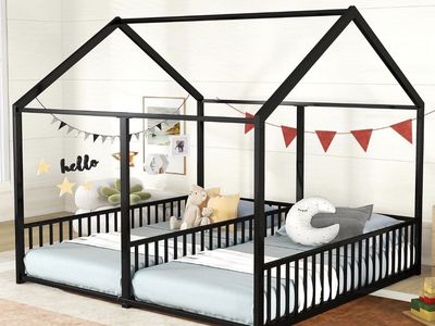 Double Floor Bed with 1 Twin mattress