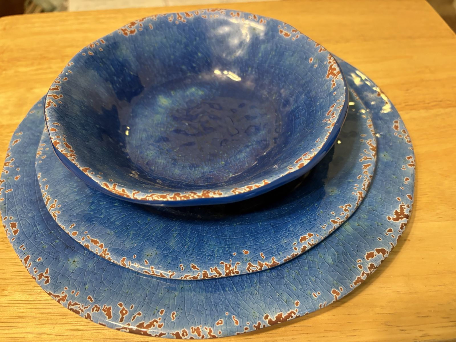 Melamine dinnerware                                 Text (801) 910-3451  e-mail kfschefski@gmail.com