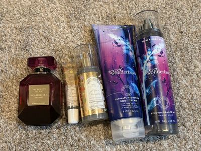 Victoria's Secret Bombshell Passion EDP, Bath & Body Works Secret Wonderland/Disney Princess Set