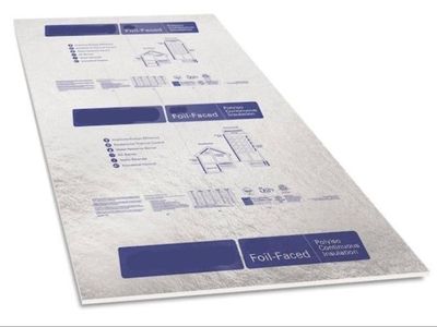 SAVE 60%! New Polyiso Foam Insulation - 4.0" Thick - 4'x8' Sheets - Foil Facing - R23 - Factory Seconds
