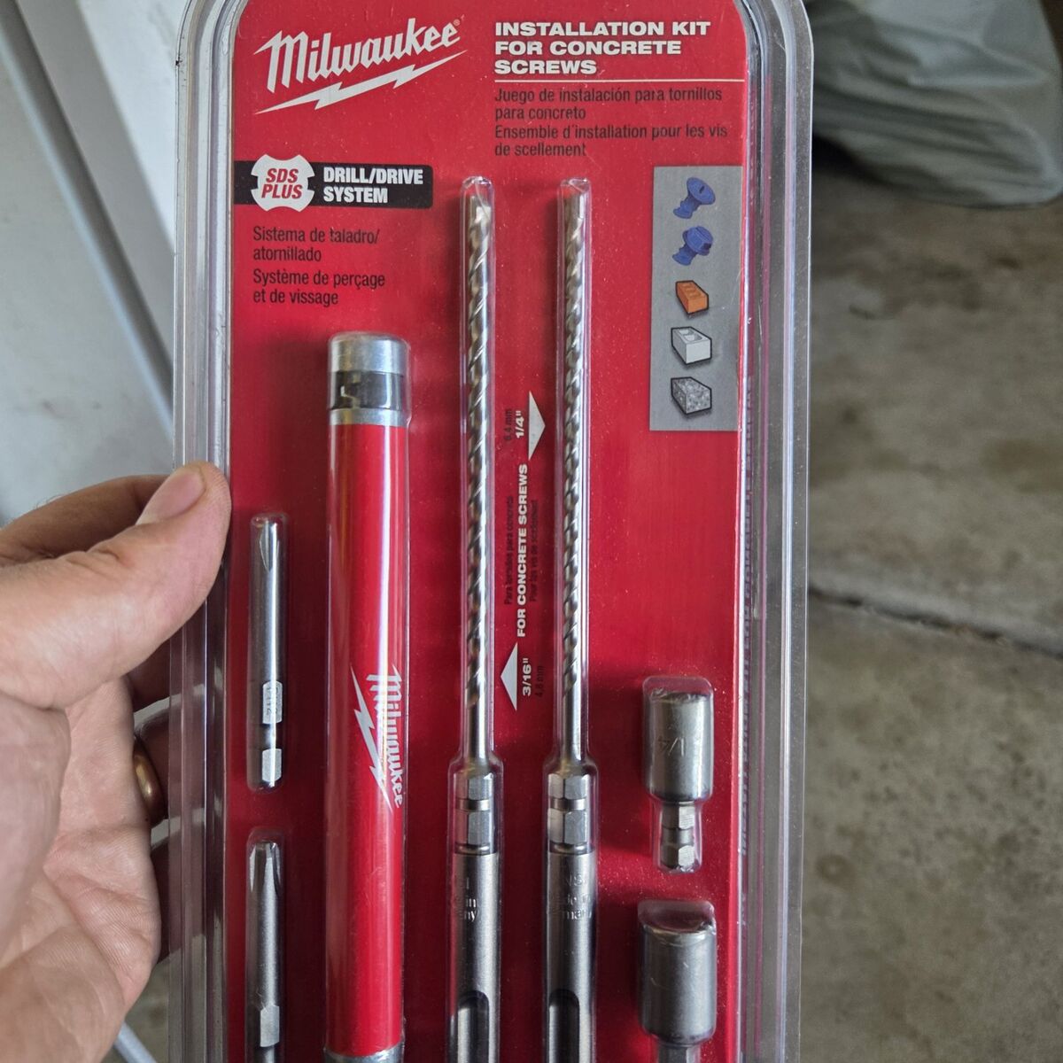 Milwaukee concrete drill kit