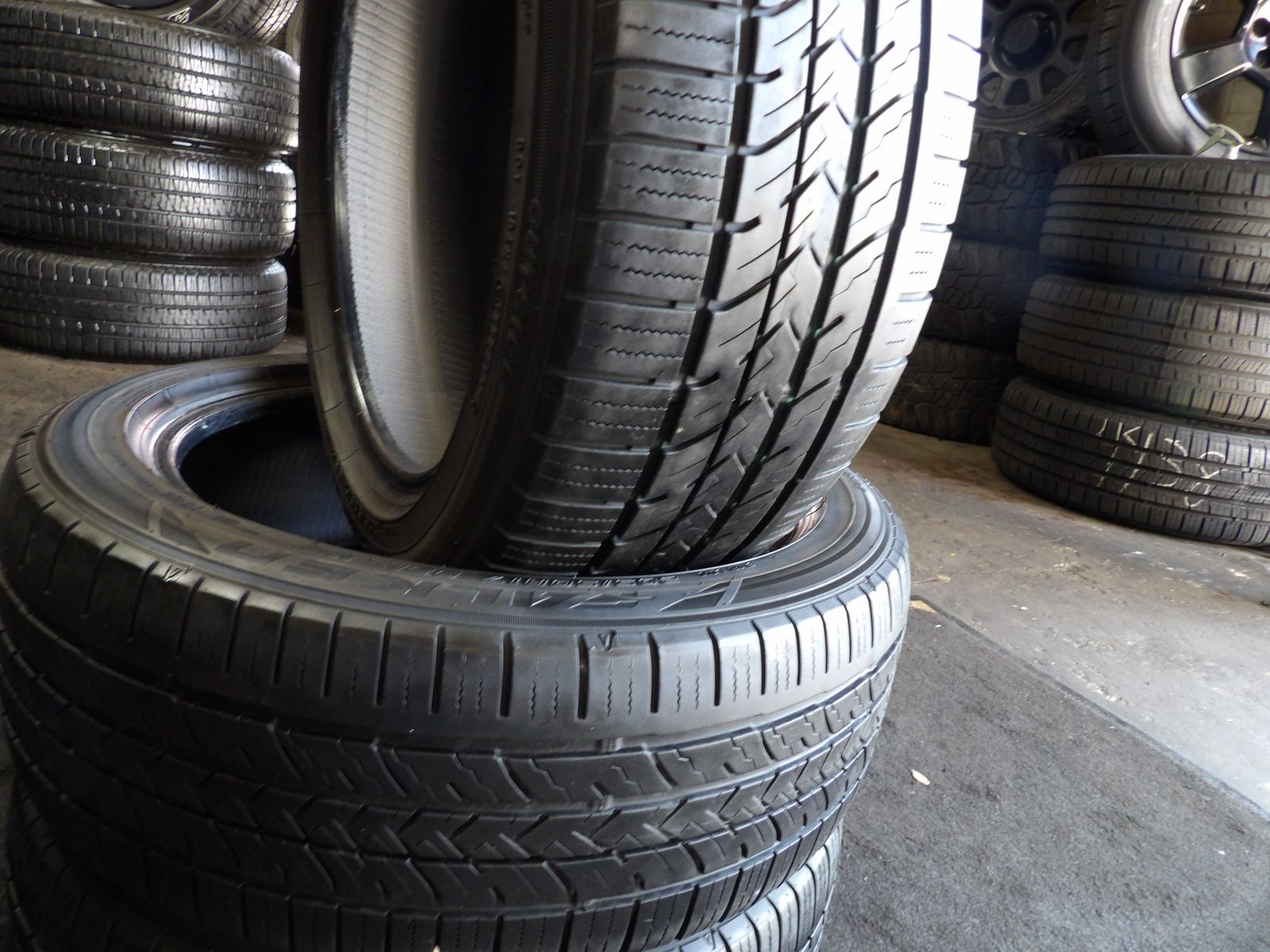 205/50R17 FALKEN PRO G5 A/S PAIR OF TWO USED TIRES 