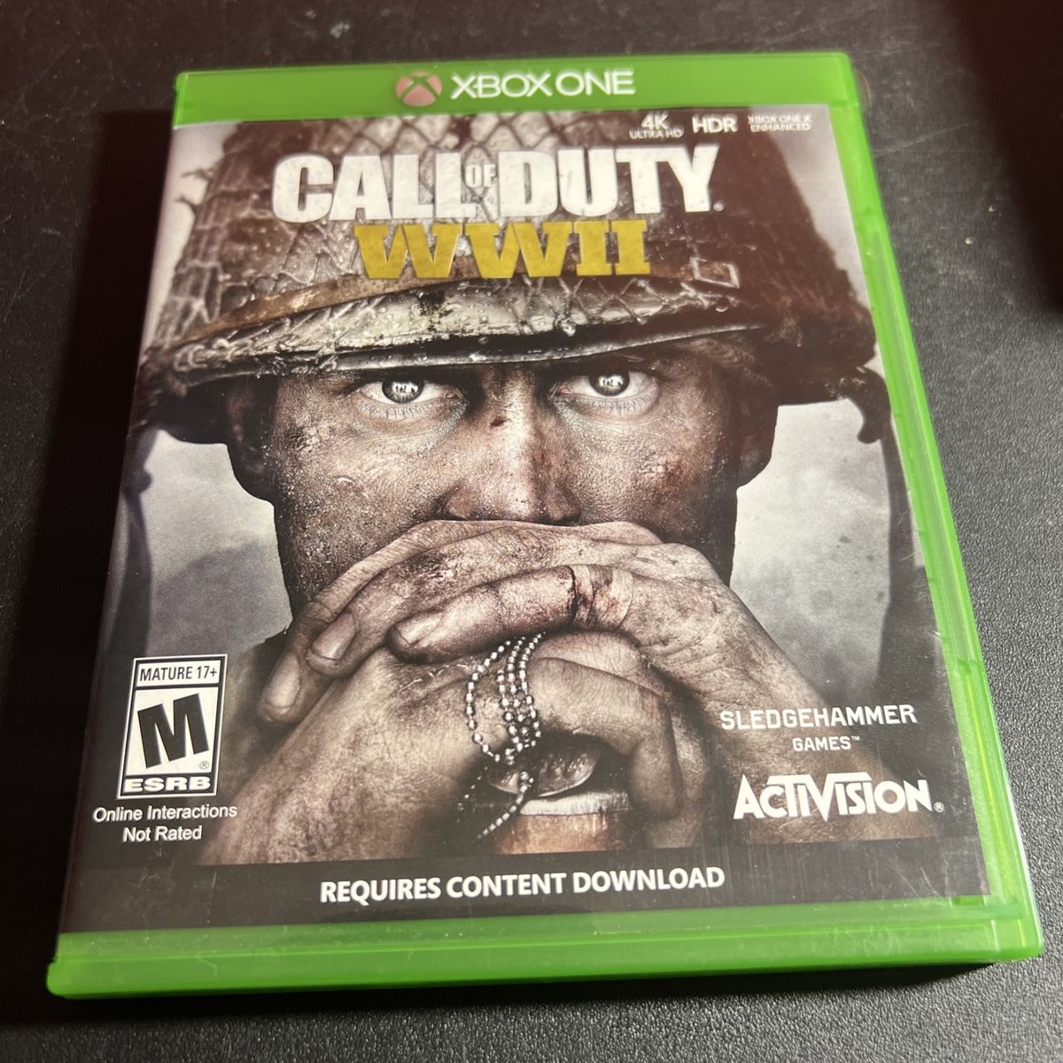 Call of Duty WWII Xbox One Game - Sledgehammer Games Activision M Rated 4K HDR