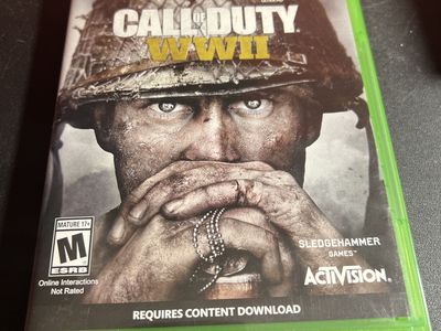 Call of Duty WWII Xbox One Game - Sledgehammer Games Activision M Rated 4K HDR