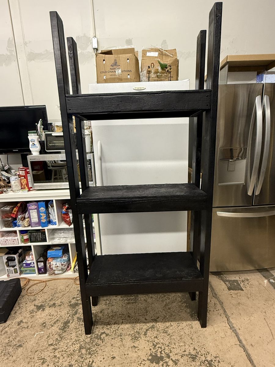 Custom 3-Tier 20 Gallon Long Aquarium Wooden Aquarium Stand - Black