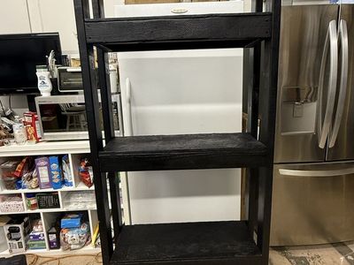 Custom 3-Tier 20 Gallon Long Aquarium Wooden Aquarium Stand - Black