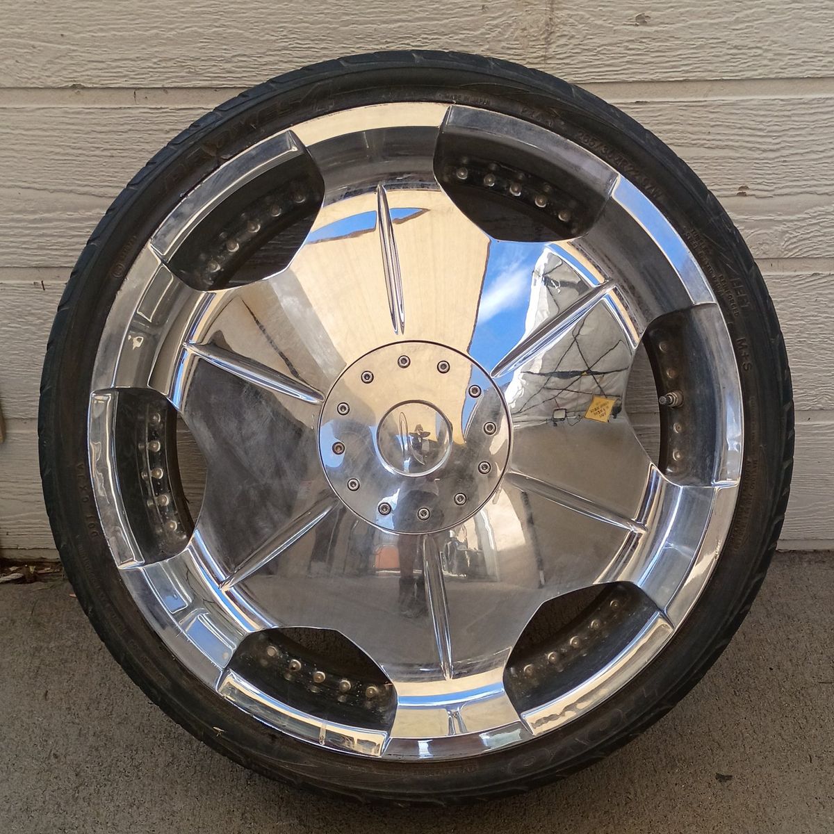 24" Platinum Shield Chrome 4 Wheel - set of 4