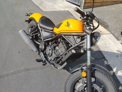 Honda Rebel 300 Orange Motorcycle - Low Mileage (1469 miles as of posting)