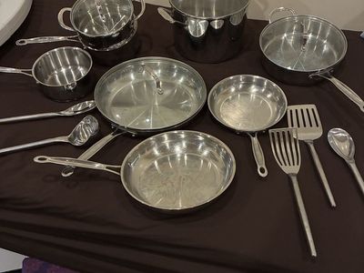 Cuisinart Pot and Pan Set with Utensils - Complete Kitchen Cookware $100 obo