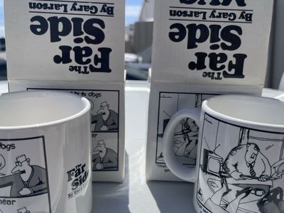The Far Side by Gary Larson "Decaffeinated Coffee" Ceramic Mug - New in Box