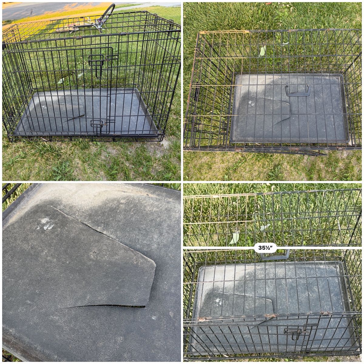 Large Crates (Weight: 40-70 lbs., Length: 34”, Height: 23”)