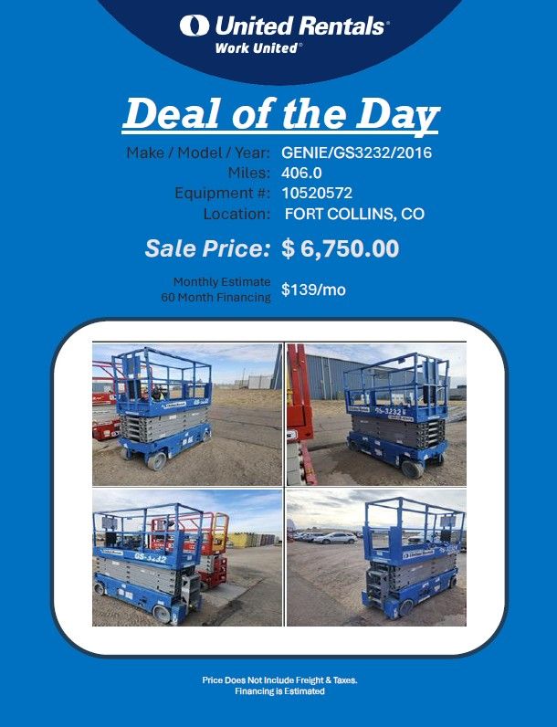 Scissor .lift 3232 ft  electric Narrow  2016