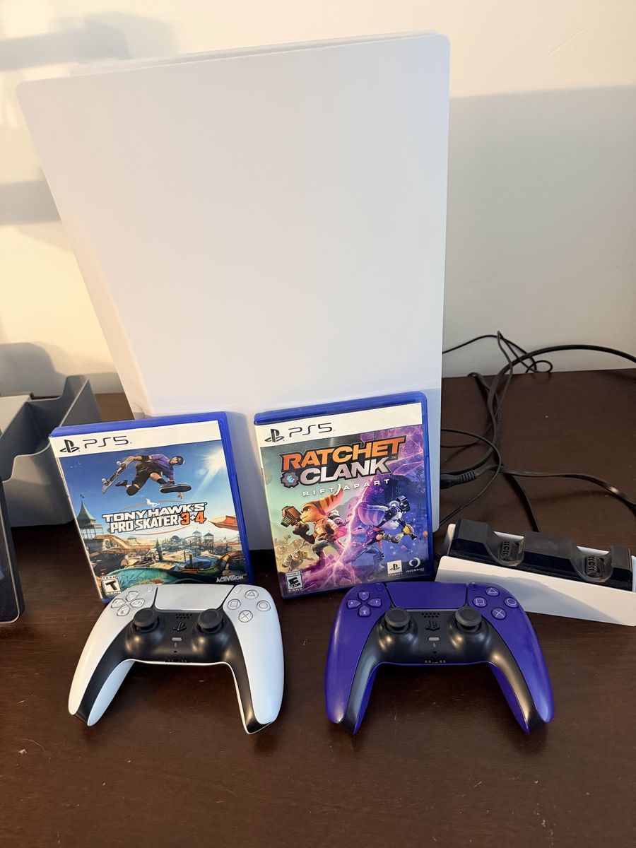 PS5 with accessories