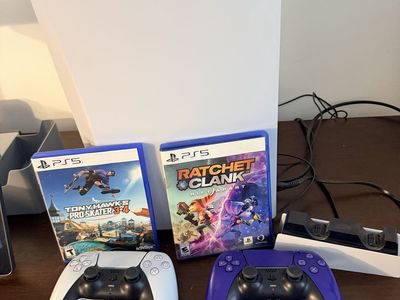PS5 with accessories