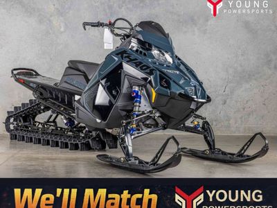 2026 Polaris® Patriot Boost RMK Khaos 165 Gloss Black / Blue Dusk