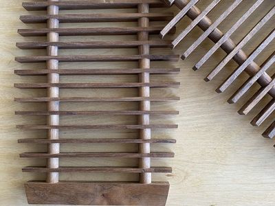 Walnut Wood Casserole Trivet: Handmade Hot Pot Holder (9x13)