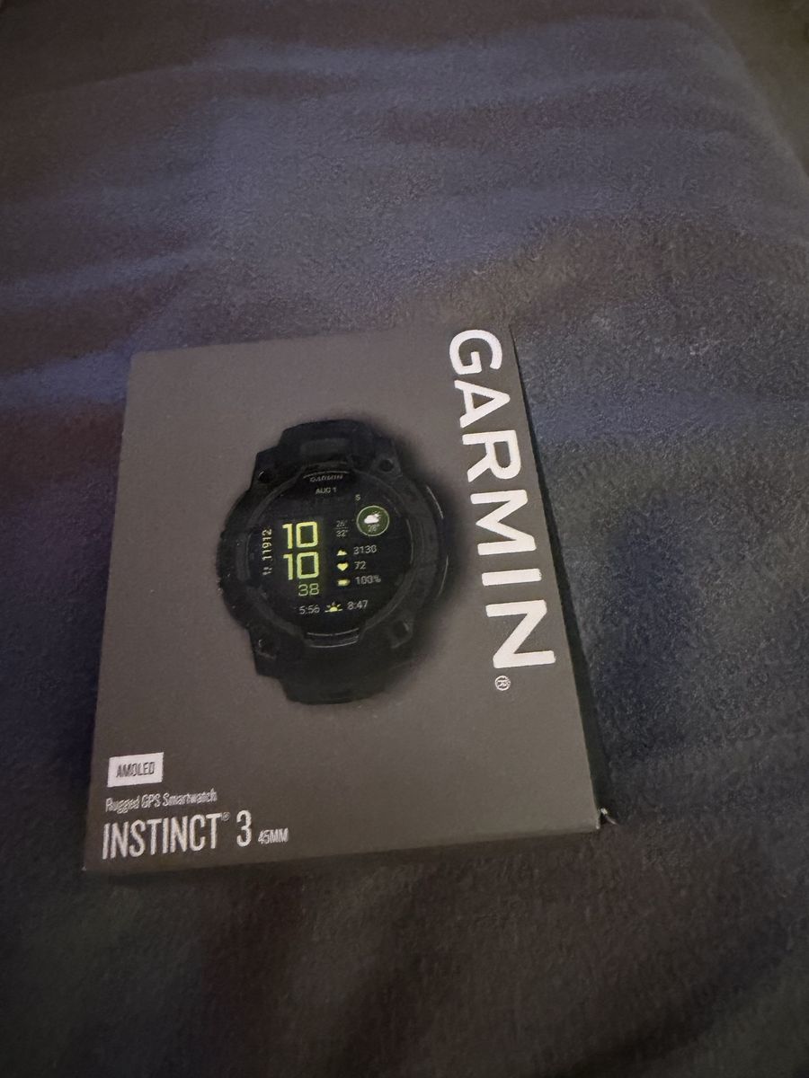 Garmin Instinct 3 AMOLED 45mm Rugged GPS Smartwatch - Brand New