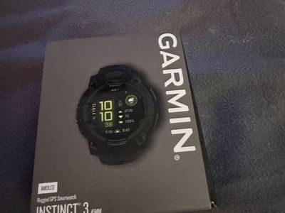 Garmin Instinct 3 AMOLED 45mm Rugged GPS Smartwatch - Brand New