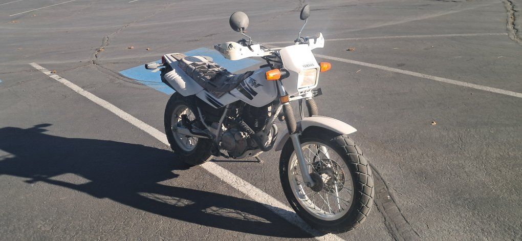 2001 Yamaha TW200 Dual Sport Motorcycle - White, Runs Great, Ready for Adventure